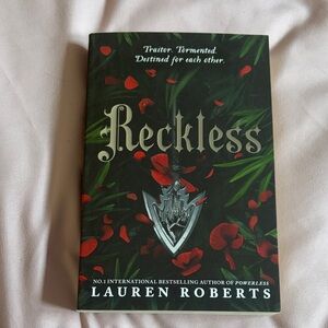 Reckless by Lauren Roberts - Hardcover Novel, Red & Green Cover